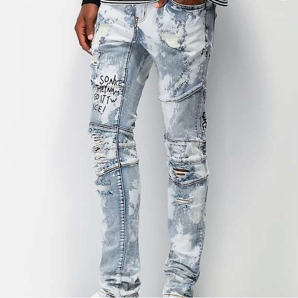 Crysp Montana Scribble Jeans, Light/Pastel Blue. Lightly used. Great condition. - Picture 7 of 11